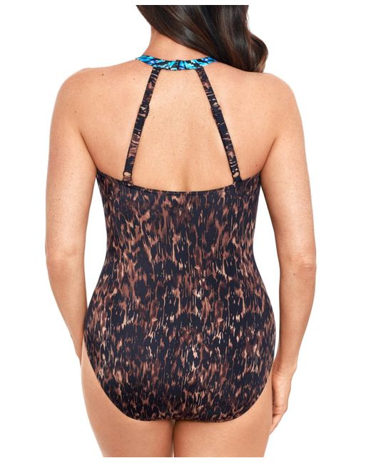 Miraclesuit Blue Wrapsody Tummy-control One-piece Swimsuit