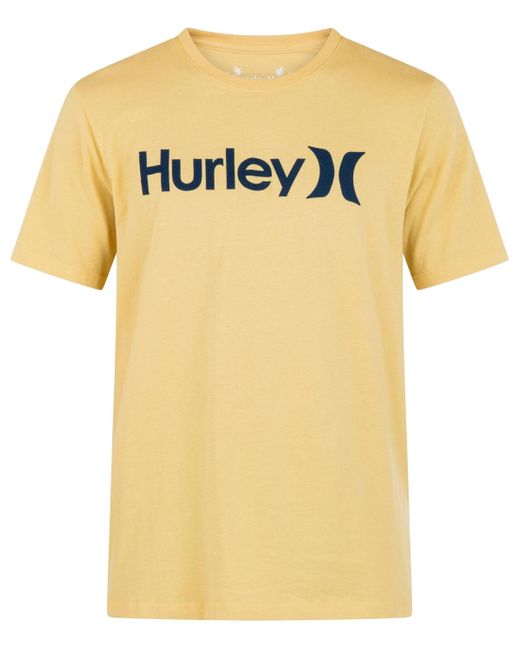 Hurley Yellow Everyday One And Only Solid Short Sleeve T-shirt for men