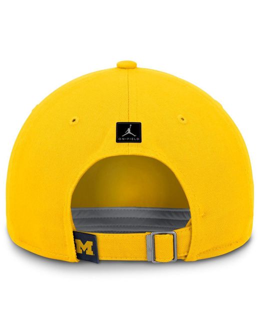 Nike Yellow Michigan Wolverines Club Tri-glide Adjustable Hat for men