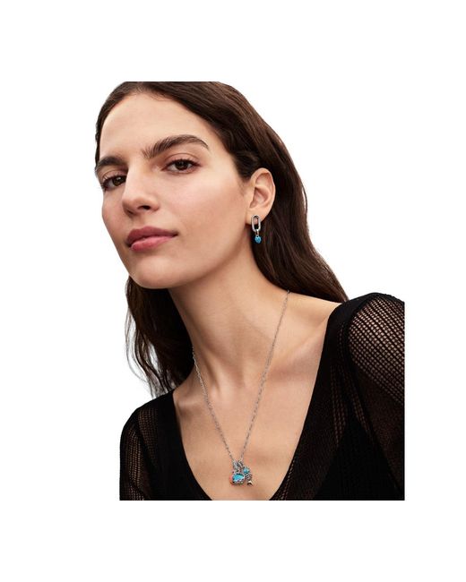 Pandora Blue Fishbone Dangle Charms
