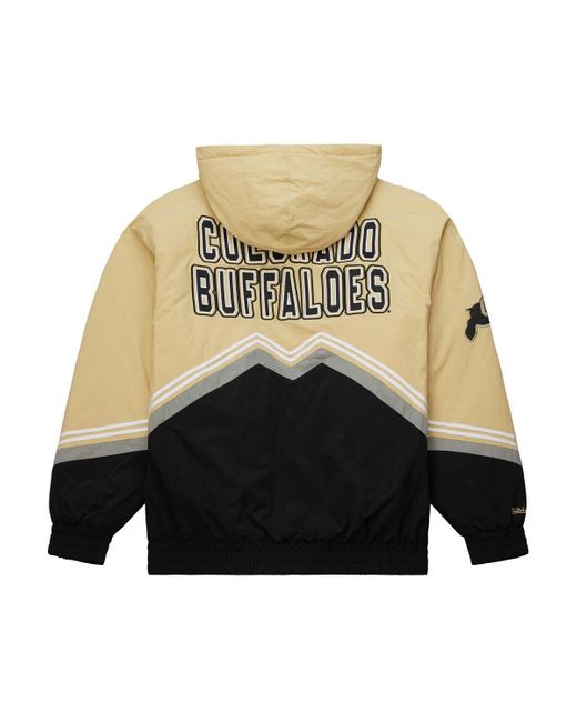 Mitchell & Ness Gold/black Colorado Buffaloes Throw It Back Retro Full-zip Windbreaker Jacket for men