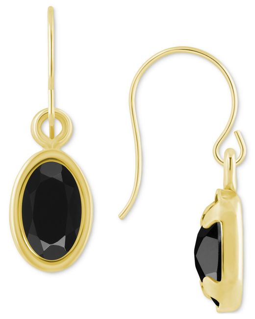 Macy's Metallic Oval Gemstone Drop Earrings