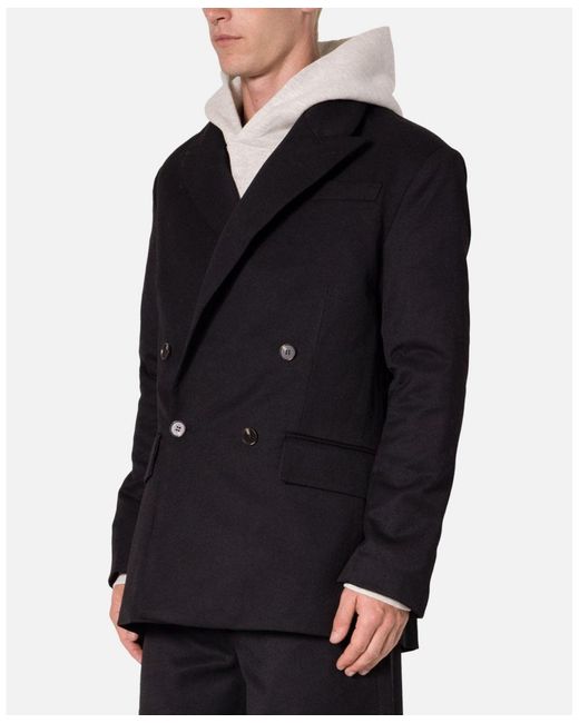 MNML Black Double Breasted Jacket for men