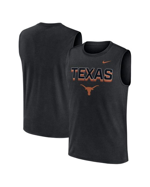 Nike Black Texas Longhorns Primetime Tricode Legend Performance Tank Top for men