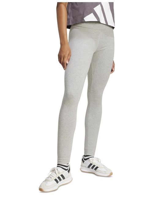 Adidas Gray Essentials Big Logo Cotton leggings