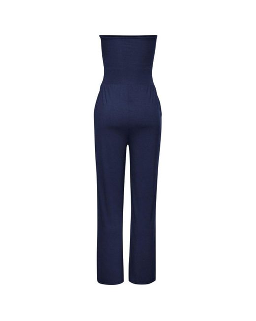 Lascana Blue Strapless Jumpsuit