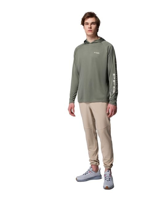 Columbia Green Terminal Tackle Long Sleeve Hoodie for men