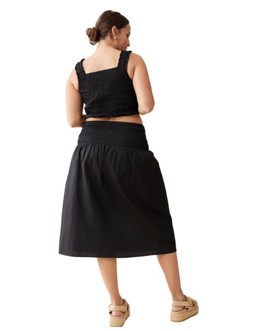 Ingrid & Isabel Black Ingrid + Isabel Maternity Ingrid + Isabel Babymoon Every Day Midi Skirt Set