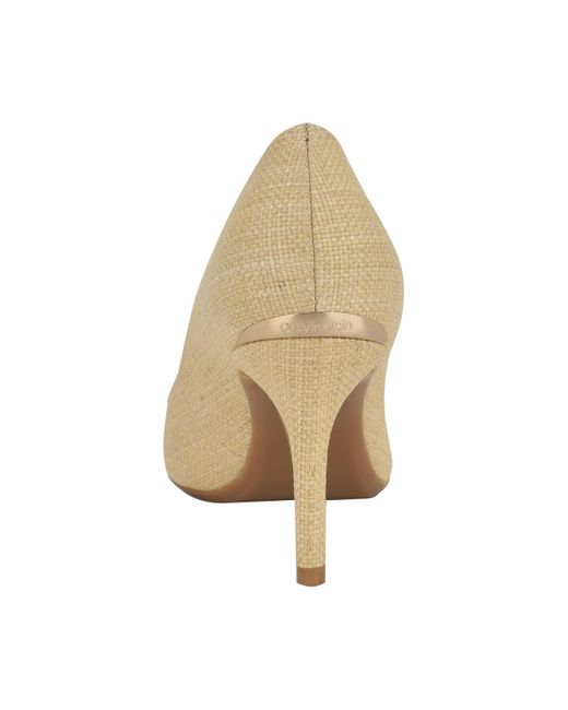 Calvin Klein Natural Gayle Pointy Toe Stiletto Pumps
