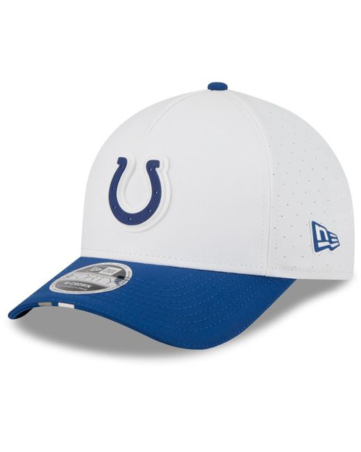 KTZ Blue White/royal Indianapolis Colts 2025 Nfl Training Camp A-frame 9forty Adjustable Hat for men