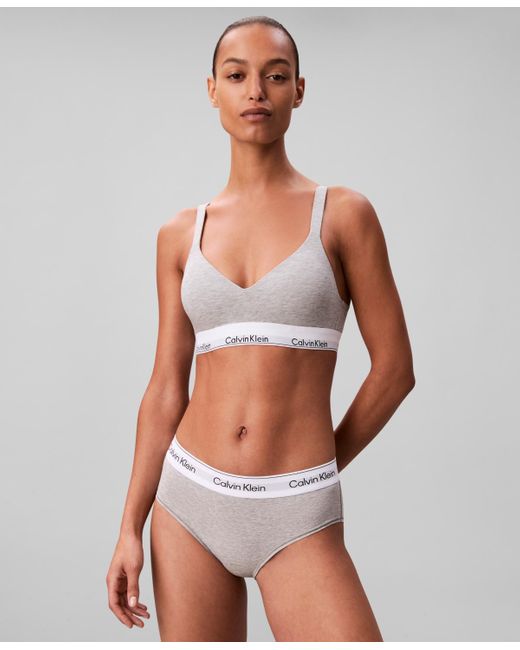 Calvin Klein Gray Full Coverage Lift Bralette