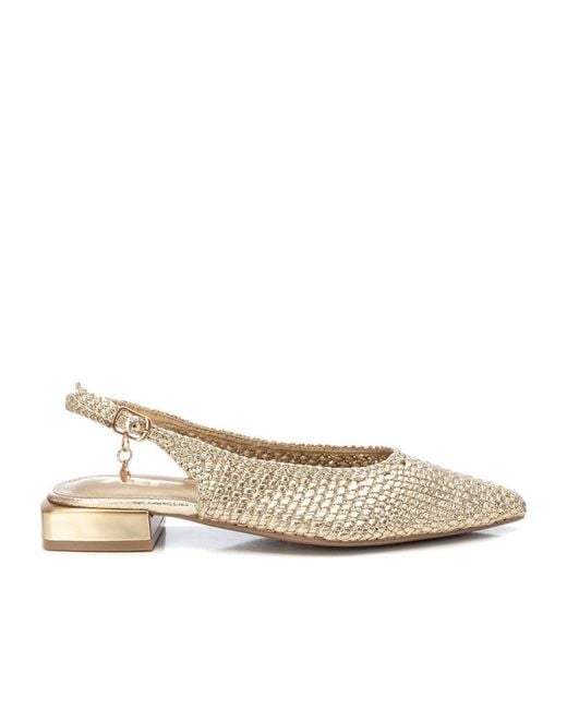 Xti Natural Braided Slingback Flats By
