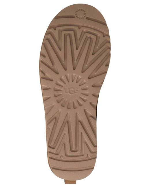 Ugg Brown Classic Micro Pull Tab Booties