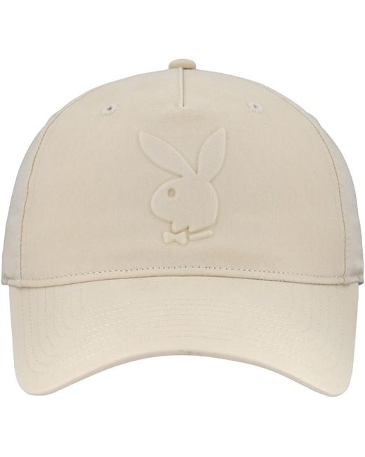 Lids Natural And Playboy Embossed Logo Adjustable Hat
