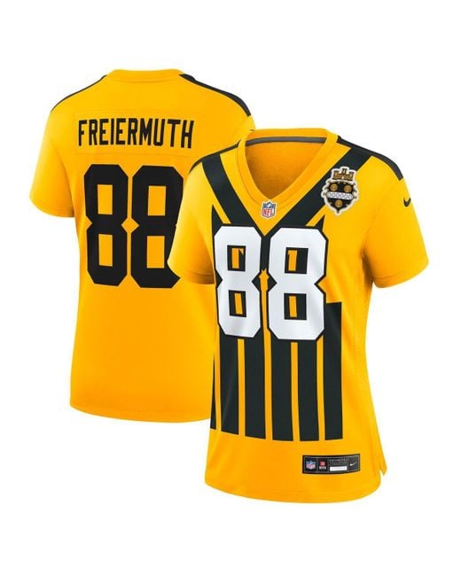 Nike Yellow Pat Freiermuth Pittsburgh Steelers Alternate 1933 Throwback Game Jersey