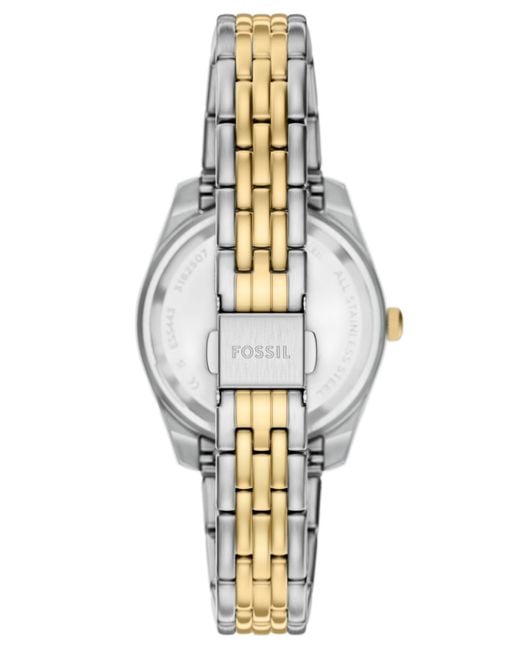 Fossil Metallic Scarlette Three-hand Stainless Steel Watch