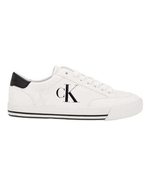 Calvin Klein Cobee Lace-up Casual Sneakers in White | Lyst
