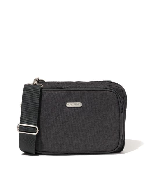 Baggallini Double Zip Crossbody in Black Lyst