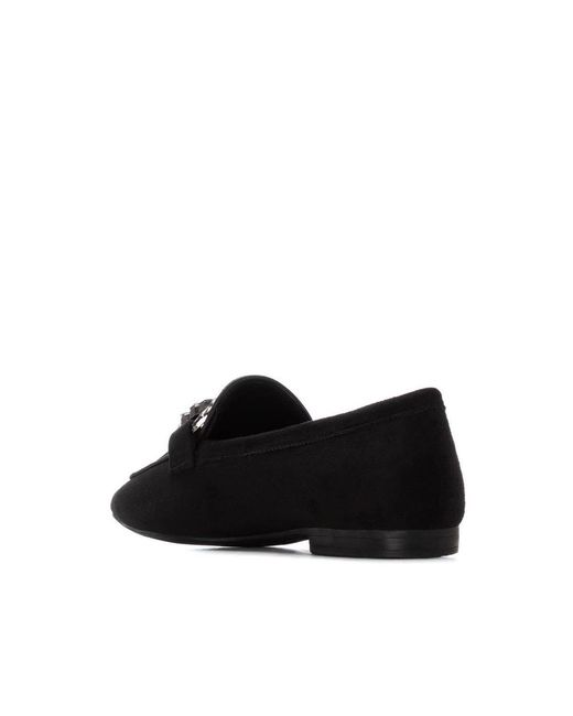 Xti Black Pointed Toe Flats By