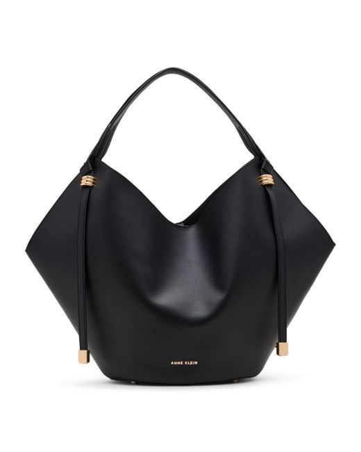 Anne Klein Black Extra-large Hobo Tote Bag