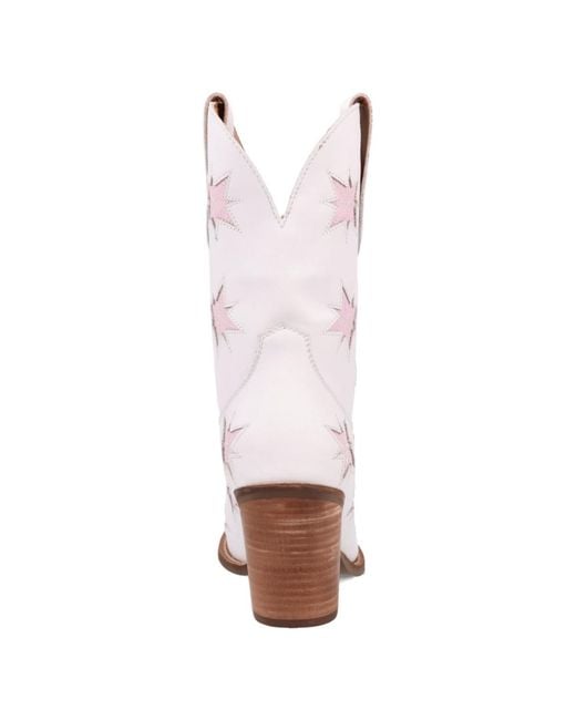 Dingo White Starburst Leather Boot