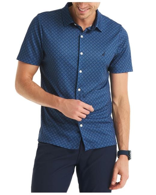 tattersall dress shirts Apex Performance Dress Shirt Semi-Spread Collar Purple and Blue Tattersall XL / Purple and Blue Tattersall