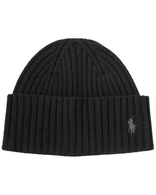 Polo Ralph Lauren Bold Cuff Beanie in Black for Men Lyst