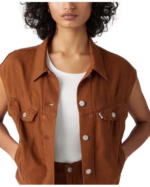Levi's Brown Premium Shrunken '90s Vest