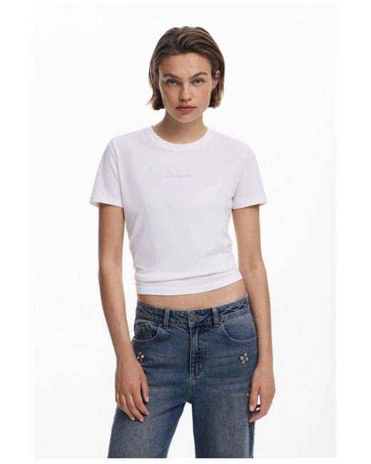 Desigual Blue Mirror Culotte Jeans
