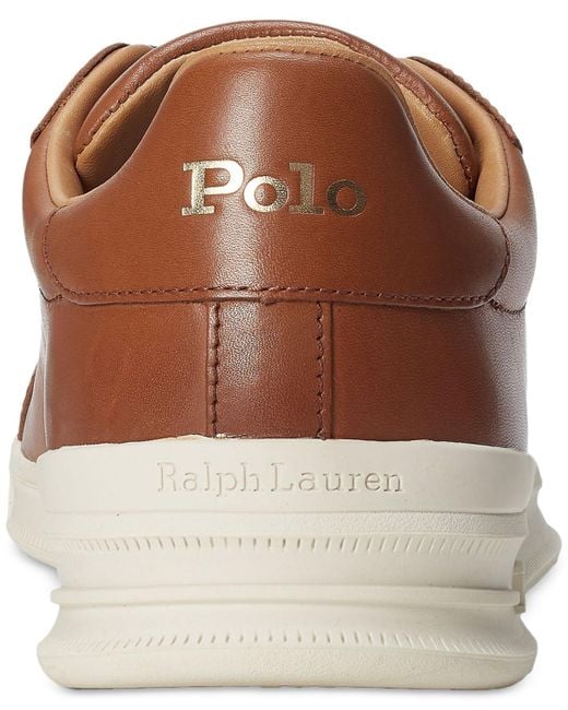 Polo Ralph Lauren Brown Heritage Court Ii Leather Sneaker for men