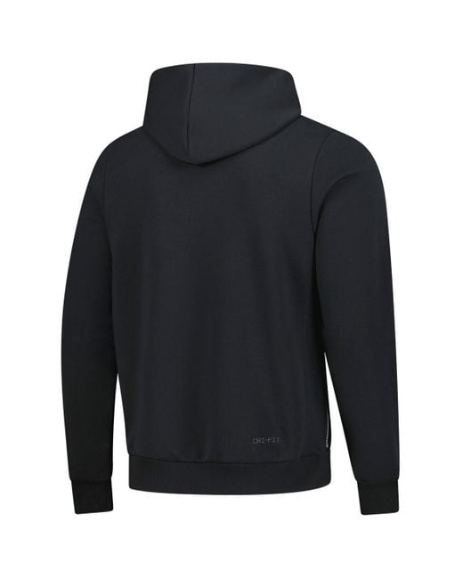 Nike Black Minnesota Timberwolves Authentic Travel Standard Issue Dri-fit Hoodie for men