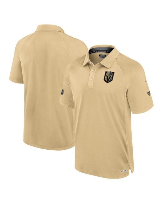 Fanatics Natural Vegas En Knights Authentic Pro Rink Raglan Polo Shirt for men