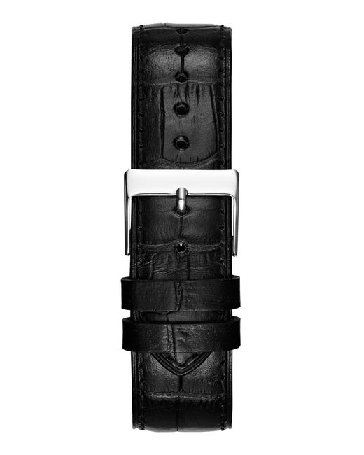 Guess Black Analog Leather Watch for men