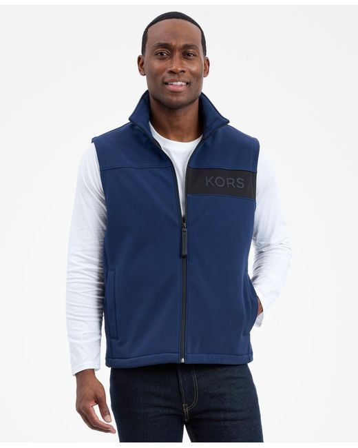 Michael Kors Blue Softshell Vest for men