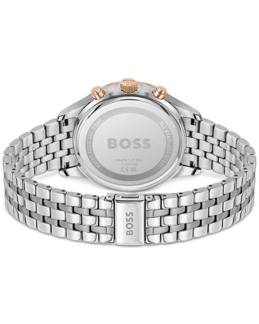 Boss Blue Boss Chronograph Avery Stainless Steel Bracelet Watch 42mm for men