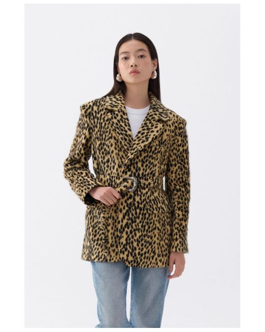 Nocturne Metallic Leopard Print Jacket