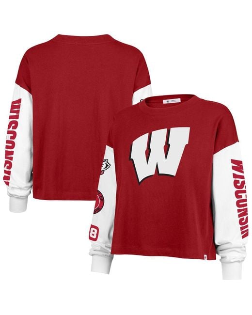 '47 Red Wisconsin Badgers Sydney Long Sleeve T-shirt