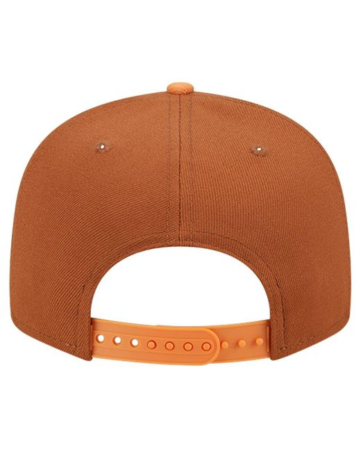 KTZ Brown/orange Los Angeles Lakers 2-tone Color Pack 9fifty Snapback Hat for men