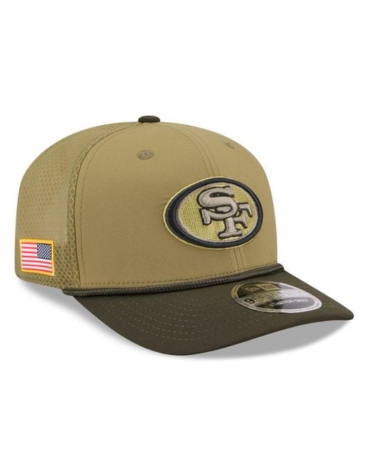KTZ Green San Francisco 49ers 2025 Salute To Service 9seventy Adjustable Hat for men