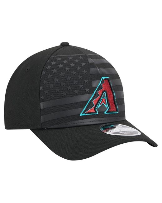 KTZ Gray Arizona Diamondbacks American Flag 9forty M-crown A-frame Adjustable Hat for men