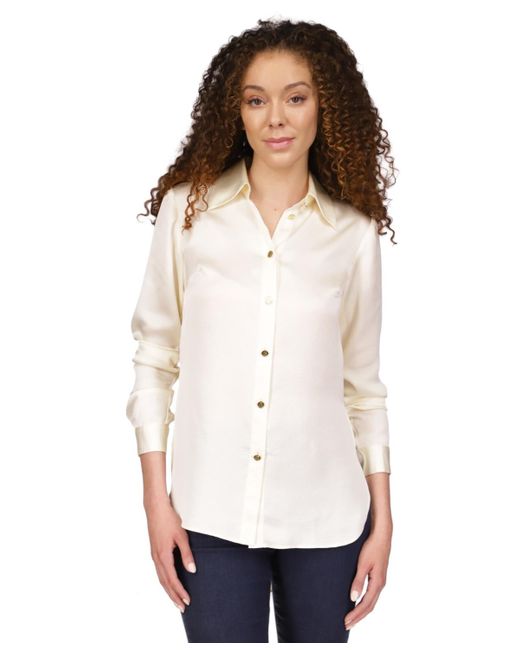 michael kors white button down