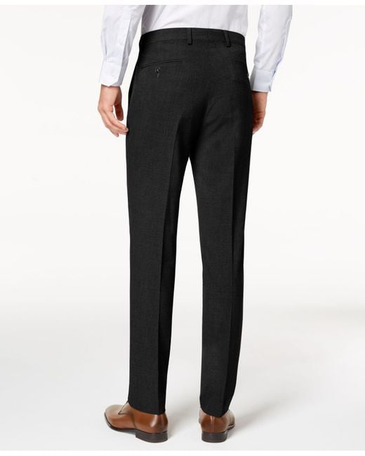 Calvin Klein Synthetic Infinite Stretch Skinny-fit Dress Pants in Black ...
