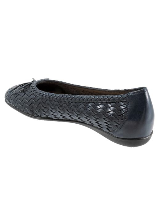 Trotters Blue Gillian Flat