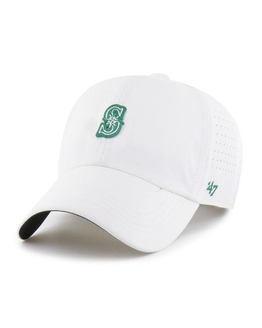 '47 White Seattle Mariners Elevated Greens Clean Up Adjustable Hat for men