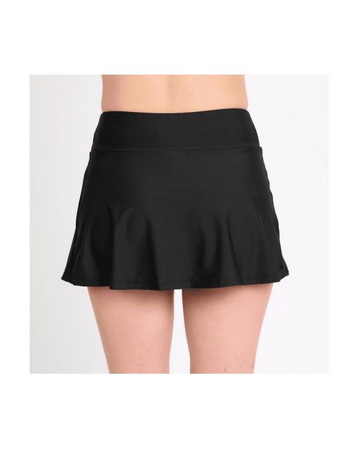 Calypsa Black Short Swim Skort