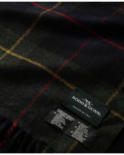 Rodd & Gunn Black Jackman Wool Scarf for men