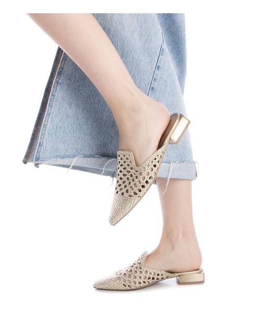 Xti Natural Braided Mules By