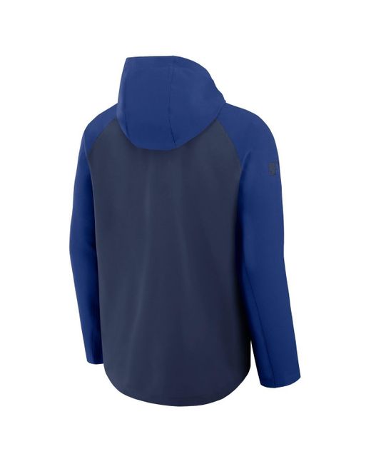 Nike Navy/royal Toronto Blue Jays Authentic Collection Raglan Performance Full-zip Jacket for men