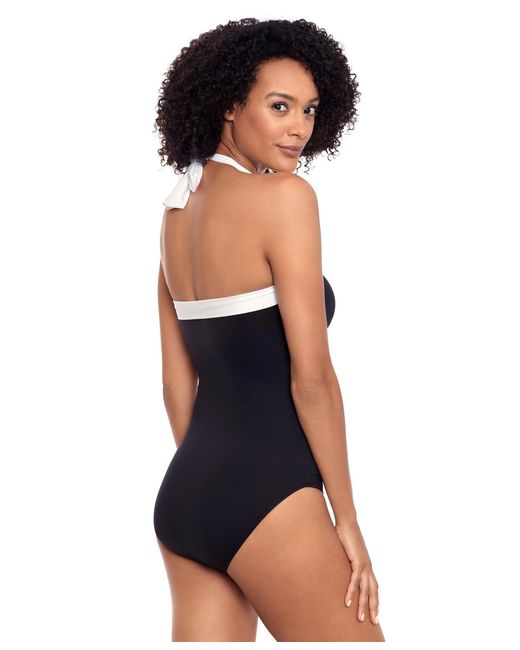 Ralph Lauren Black Bel Air One-piece Swimsuit