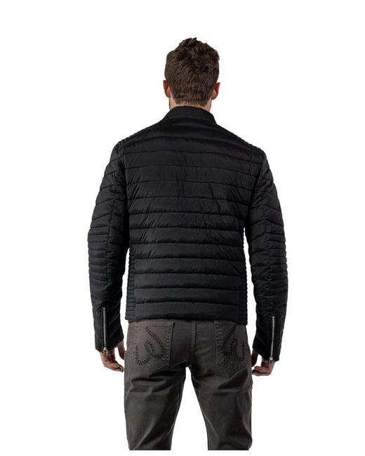 Woodpecker Black Moto Jacket for men